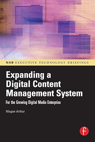 expanding a digital content management system for the growing digital media enterprise 1st edition magan h