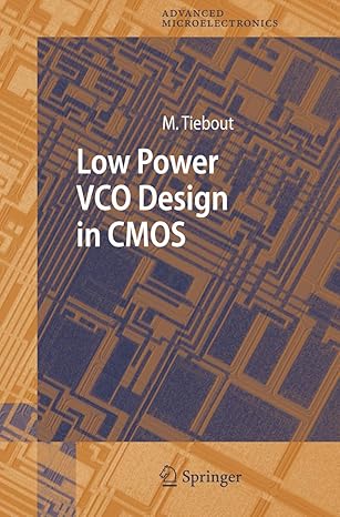 low power vco design in cmos 1st edition marc tiebout 3540243240, 978-3540243243