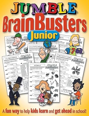 jumblea brainbusters junior a fun way to help kids learn and get ahead in school 1st edition tribune media