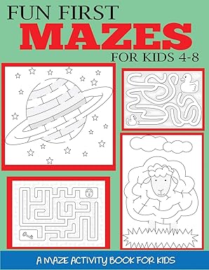 fun first mazes for kids 4 8 1st edition dylanna press 1947243721, 978-1947243729