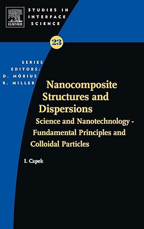 nanocomposite structures and dispersions 1st edition ignac capek 0444527168, 978-0444527165