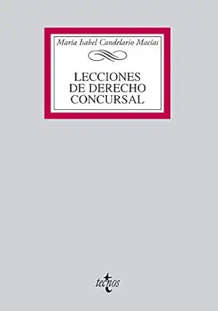 lecciones de derecho concursal 1st edition mara a isabel candelario maca as 8430954899, 978-8430954896