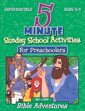 5 minute sunday school activities bible adventures preschoolers 1st edition mary j davis ,chuck galey