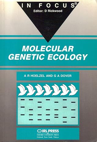 molecular genetic ecology in focus 1st edition a rus hoelzel ,gabriel a dover 0199632650, 978-0199632657