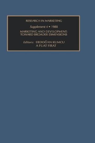 research in marketing supplement 4 marketing and development toward broader dimensions 1st edition erdogan