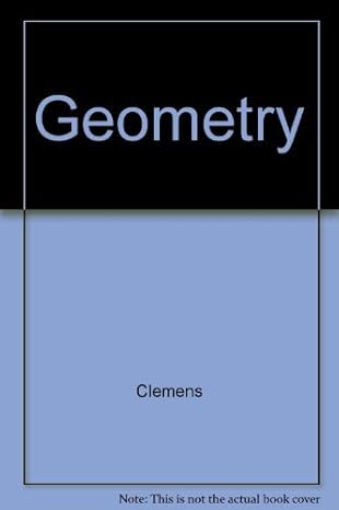 geometry 1st edition clemens 0201214695, 978-0201214697