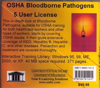 osha bloodborne pathogens 5 users introductory but comprehensive osha training for the managers and employees