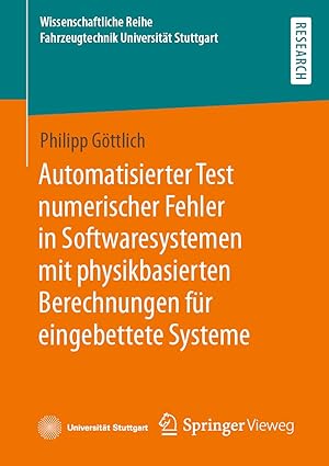 automatisierter test numerischer fehler in softwaresystemen mit physikbasierten berechnungen fa 1/4r
