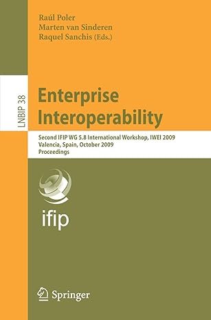 enterprise interoperability second ifip wg 5 8 international workshop iwei 2009 valencia spain october 13 14