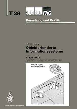 objektorientierte informationssysteme 1st edition h j bullinger 3540569421, 978-3540569428