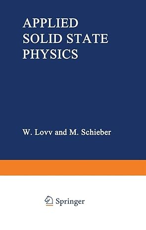 applied solid state physics 1st edition w low 0306304856, 978-0306304859