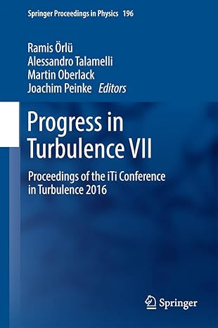 progress in turbulence vii proceedings of the iti conference in turbulence 2016 1st edition ramis a rla 1/4