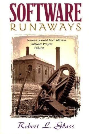software runaways 1st edition robert l glass 013673443x, 978-0136734437