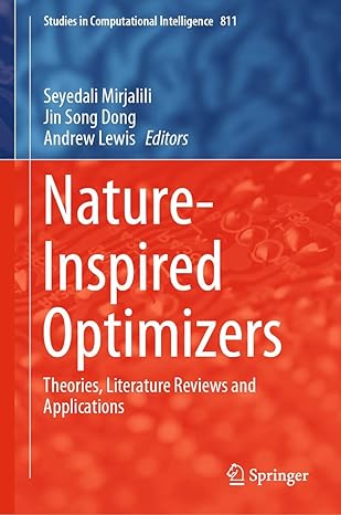 nature inspired optimizers 1st edition mirjalili 3030121267, 978-3030121266