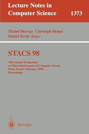 stacs 98 15th annual symposium on theoretical aspects of computer science paris france february 25 27 1998