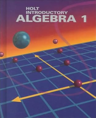 introductory algebra 1 1st edition russell f jacobs 0030769795, 978-0030769795