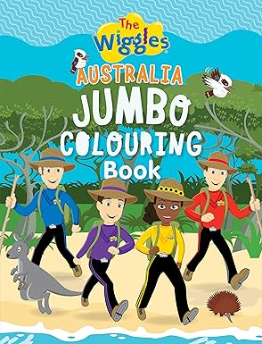 australia jumbo colouring book 1st edition the wiggles 192267768x, 978-1922677686