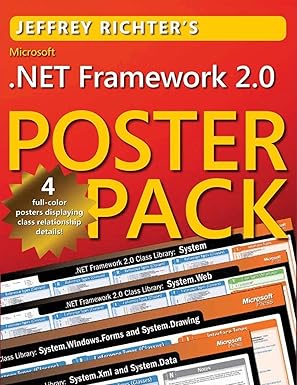 microsofta net framework 2 0 poster pack 1st edition jeffrey richter 0735623171, 978-0735623170