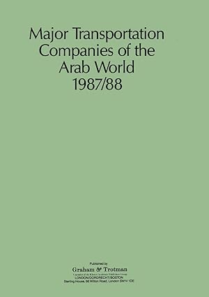 major transportation companies of the arab world 1987/88 1st edition g bricault 086010737x, 978-0860107378