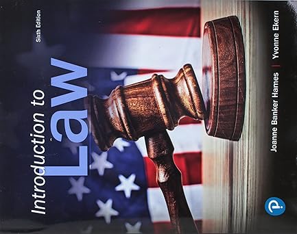 introduction to law 1st edition joanne hames ,yvonne ekern 0134868242, 978-0134868240