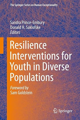 resilience interventions for youth in diverse populations 1st edition sandra prince embury ,donald h