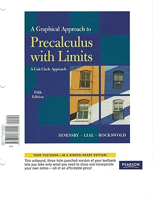 a graphical approach to precalculus with limits a unit circle approach a la carte plus mymathlab access card