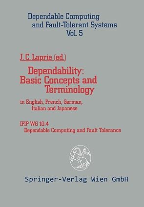 dependability basic concepts and terminology in english french german italian and japanese 1st edition jean