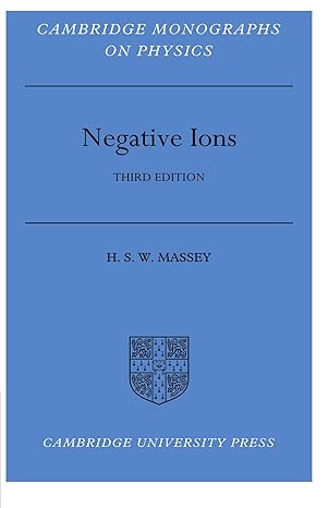 negative ions 1st edition harrie massey 0521283175, 978-0521283175