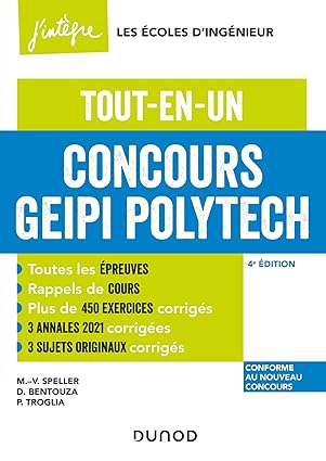 concours geipi polytech 4e ad tout en un 1st edition marie virginie speller ,david bentouza ,patrick troglia
