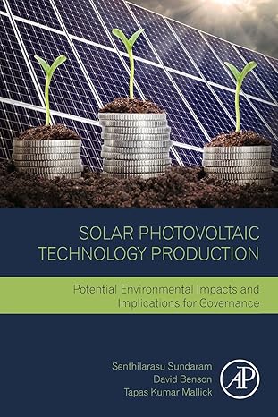 solar photovoltaic technology production potential environmental impacts and implications for governance 1st