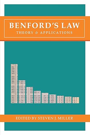 benfords law theory and applications 1st edition steven j miller 0691147612, 978-0691147611