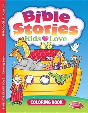 bible stories kids love coloring book for ages 2 4 1st edition warner press 1593178441, 978-1593178444