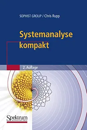 systemanalyse kompakt 1st edition sophist group ,chris rupp 3827419360, 978-3827419361