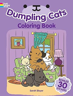 dumpling cats coloring book with stickers 1st edition sarah sloyer 0486829170, 978-0486829173