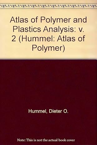 atlas of polymer and plastics analysis plastics fibres rubbers resins starting and auxiliary materials 1st