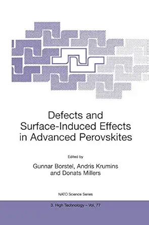 defects and surface induced effects in advanced perovskites 1st edition gunnar borstel ,andris krumins