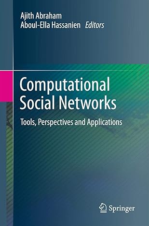 computational social networks tools perspectives and applications 1st edition ajith abraham ,aboul ella