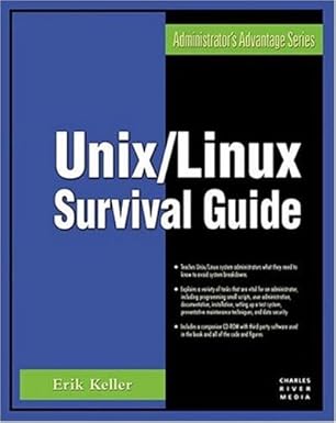 unix/linux survival guide 1st edition erik m keller 1584504331, 978-1584504337