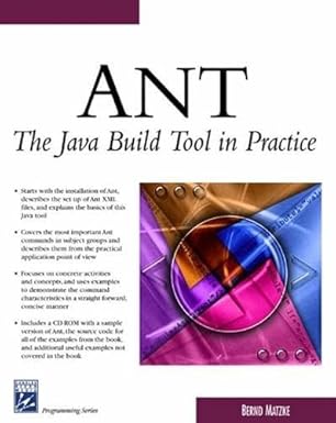 ant the java build tool in practice 1st edition bernd matzke 1584502487, 978-1584502487