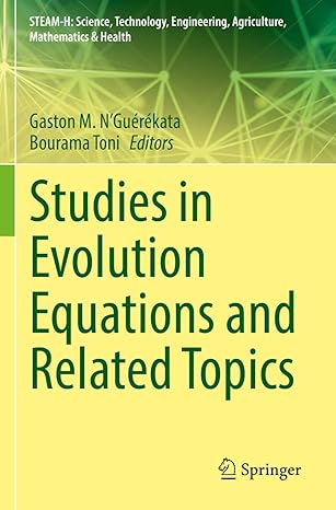 studies in evolution equations and related topics 1st edition gaston m n\\\\\\\'gua c ra c kata ,bourama toni