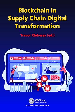 blockchain in supply chain digital transformation 1st edition trevor clohessy 1032188782, 978-1032188782