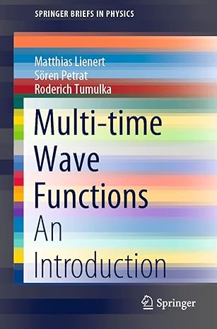 multi time wave functions an introduction 1st edition matthias lienert ,sa ren petrat ,roderich tumulka