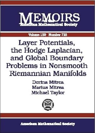 layer potentials the hodge laplacian and global boundary problems in nonsmooth reimannian manifolds 1st