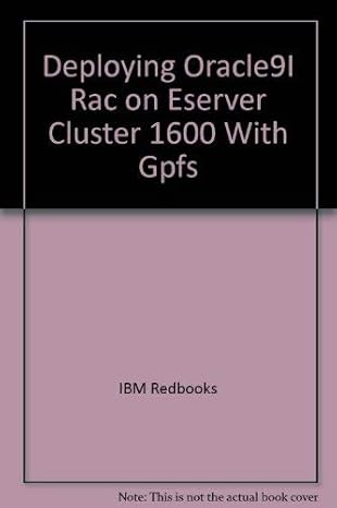 deploying oracle9i rac on eserver cluster 1600 with gpfs 1st edition ibm redbooks ,octavian lascu 0738499692,