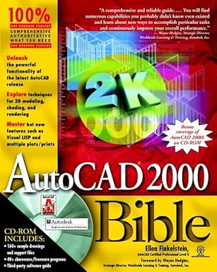 autocad 2000 bible 1st edition ellen finkelstein ,wayne hodgins 0764532685, 978-0764532689