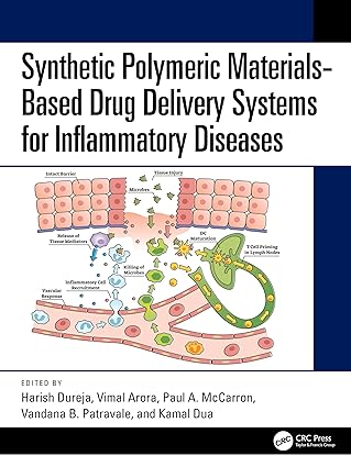 synthetic polymeric materials based drug delivery systems for inflammatory diseases 1st edition harish dureja