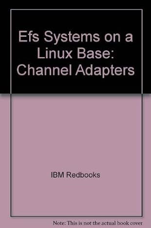 efs systems on a linux base channel adapters 1st edition ibm redbooks 0738492442, 978-0738492445