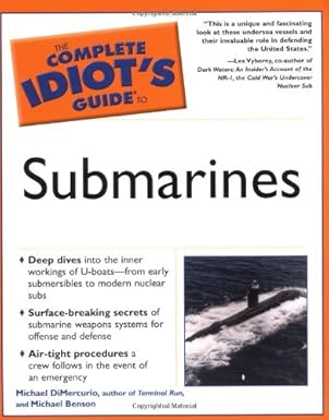 complete idiots guide to submarines 1st edition michael dimercurio ,michael benson 0028644719, 978-0028644714