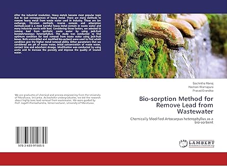 bio sorption method for remove lead from wastewater chemically modified artocarpus heterophyllus as a bio