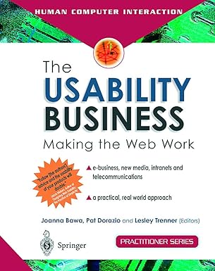 the usability business making the web work 1st edition joanna bawa ,pat dorazio ,lesley trenner 1852334843,